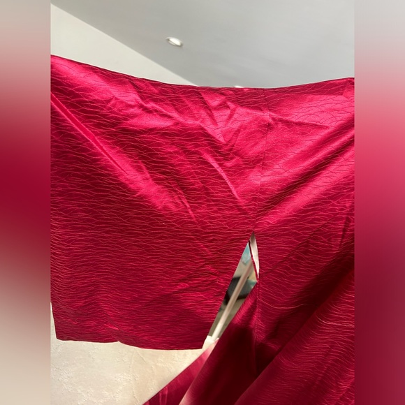 Beautiful Silk Vintage Japanese Kimono Crimson Robe Rare Wafu Red Japan Vampire - Picture 4 of 9